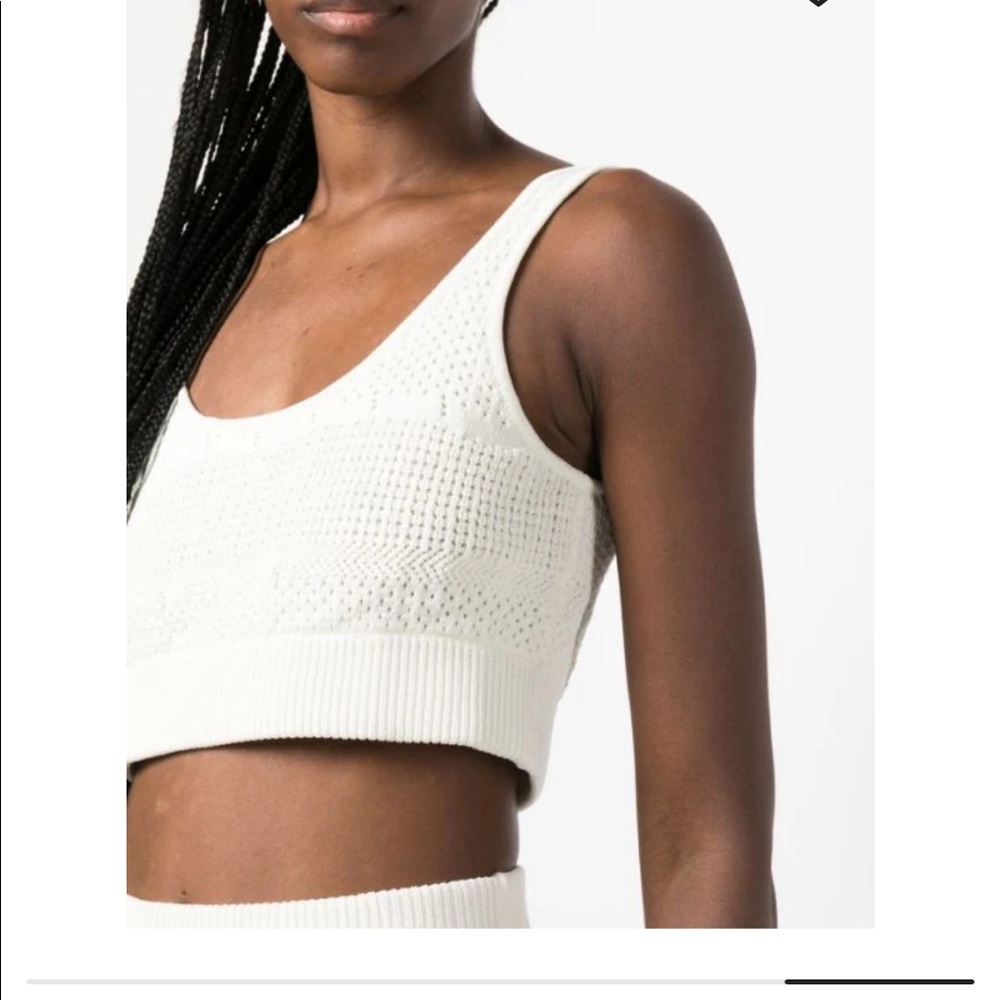 NWT Frame Crochet Crop Top in Ivory